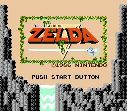 Legend of Zelda Opening Screen